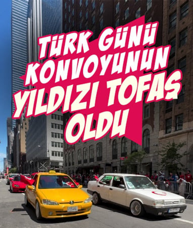 New York’ta 43. Türk Günü konvoyunun yıldızı Tofaş oldu