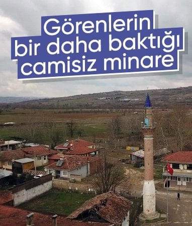 Bursa'da camisiz minare, yıllara meydan okuyor