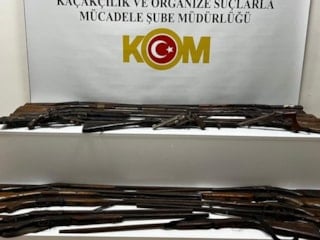 Samsun'da Osmanlı dönemine ait 24 silah ele geçirildi