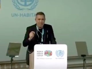 BM forumunda İsrail'i eleştiren Haluk Levent'in yayını kesildi