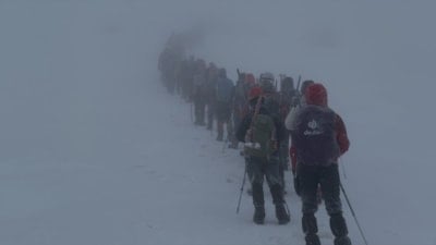 Erciyes'te 19 Mayıs zirve hayali, fırtınaya takıldı