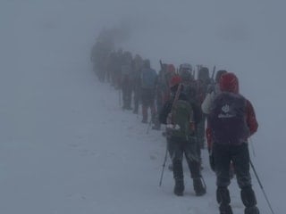 Erciyes'te 19 Mayıs zirve hayali, fırtınaya takıldı