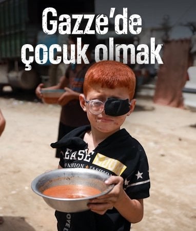 Gazze'de yürek burkan kare