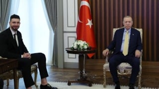 Cumhurbaşkanı Erdoğan, Alperen Şengün ile görüştü