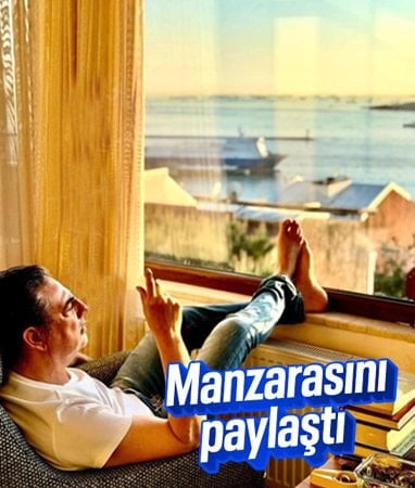 Ünlü şarkıcı Çelik, evinin manzarasını paylaştı