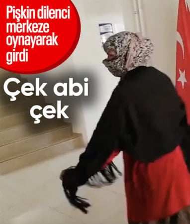 Elazığ'da dilenci zabıta müdürlüğüne oynayarak girdi