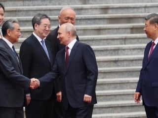 Putin, Trump'ın ziyaretinin ardından Çin’de resmi törenle karşılandı