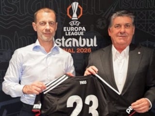Serdal Adalı, UEFA Başkanı Ceferin ile buluştu