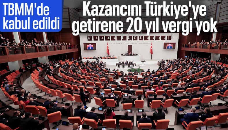 Vergi düzenlemelerini de içeren kanun teklifi, TBMM'de kabul edildi