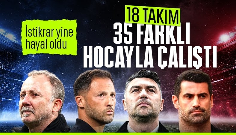 Süper Lig'de teknik direktör kıyımı devam etti: Tam 35 farklı hoca...