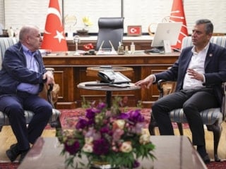 Ümit Özdağ ile Özgür Özel, CHP Genel Merkezi'nde bir araya geldi