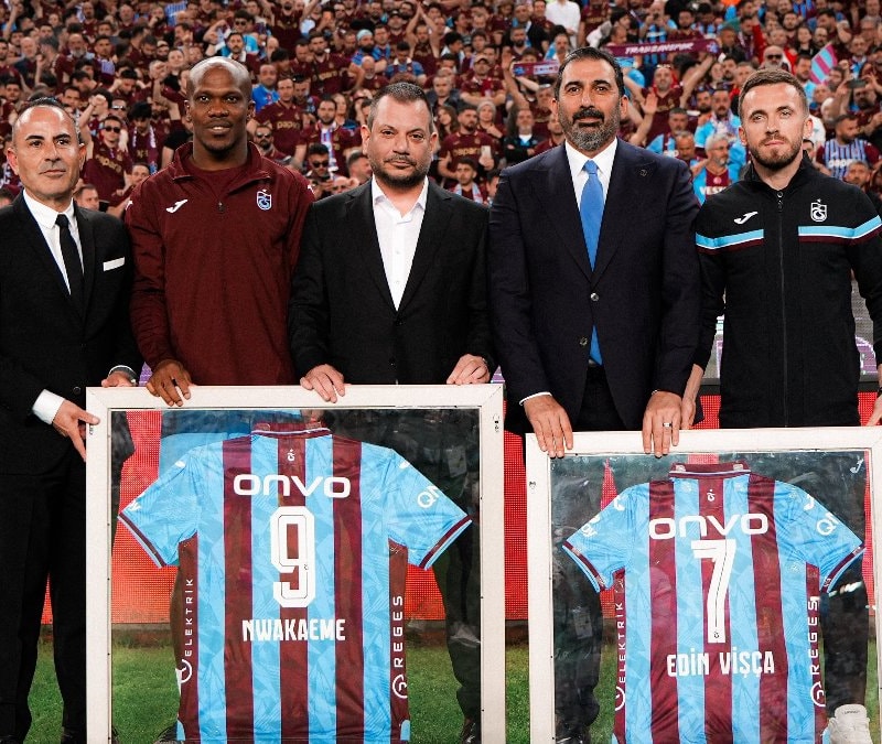 Trabzonspor, Nwakaeme ve Visca'ya veda etti