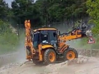Denizli'de sağanak yağış etkili oldu