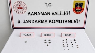 Karaman'da tarihi eser kaçakçılığı ve uyuşturucu operasyonu