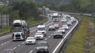 Anadolu Otoyolu'nun Bolu geçişinde bayram trafiği