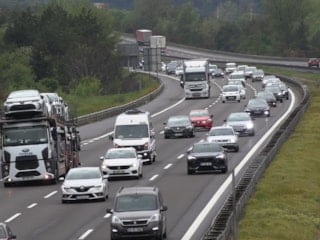 Anadolu Otoyolu'nun Bolu geçişinde bayram trafiği