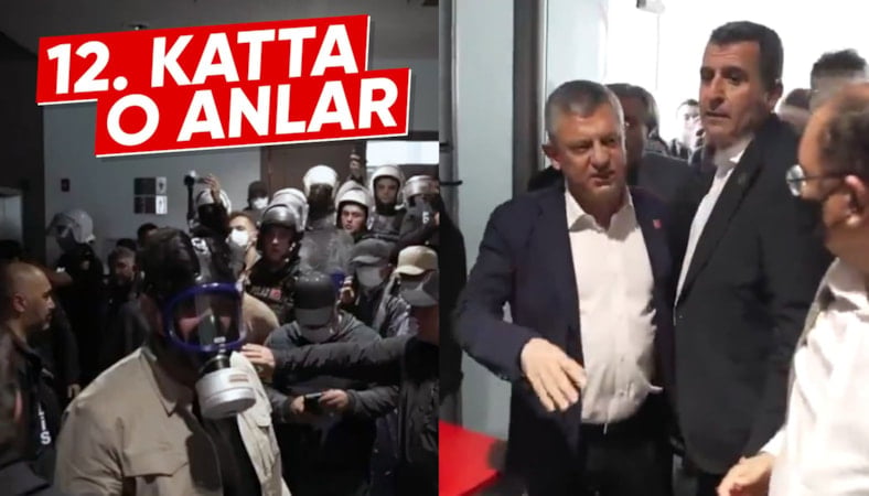 Tahliye sırasında CHP Genel Merkezi’nin 12. katında yaşananlar