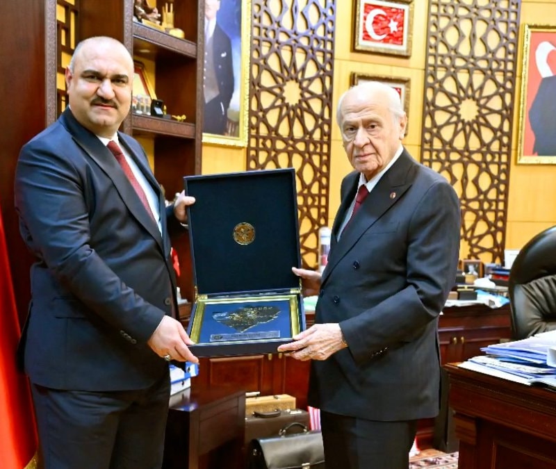 Devlet Bahçeli, Kerkük Valisi Muhammed Seman Ağa'yı Kabul Etti