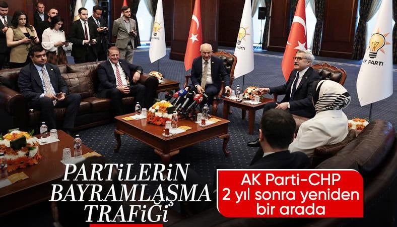 AK Parti ile CHP 3 bayram aradan sonra yeniden bayramlaştı