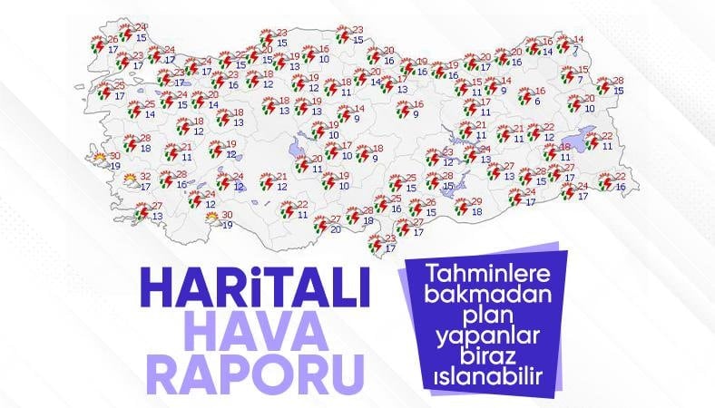 Bahar yağmurları devam ediyor