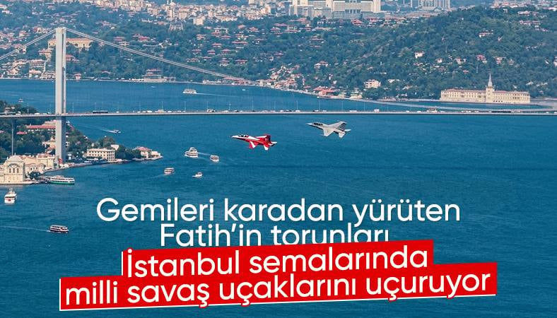 HÜRJET'ten İstanbul'un fethi için gösteri uçuşu