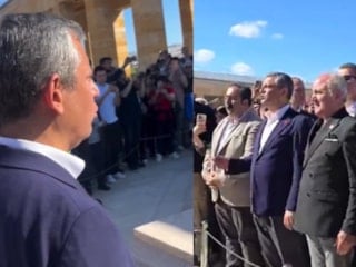 Özgür Özel, İsmet İnönü'nün kabrine gitti