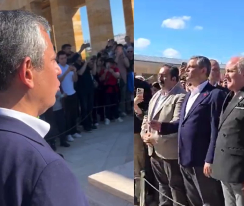 Özgür Özel, İsmet İnönü'nün kabrine gitti