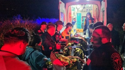 Çorum'da paraşütü dolanan sağlık çalışanı dere yatağına düştü