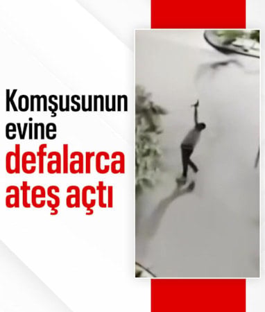 Adana'da komşusuyla tartıştı, bahçeye inip silahla ateş açtı