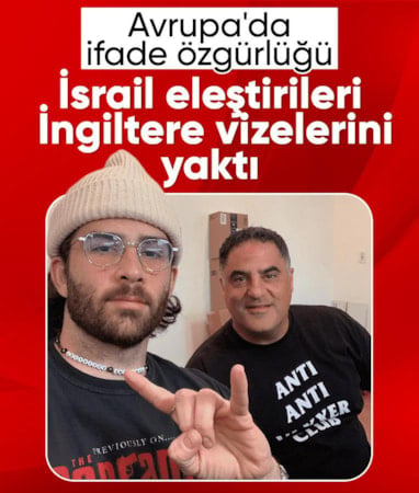 İngiltere'de Cenk Uygur ve Hasanabi'ye İsrail engeli