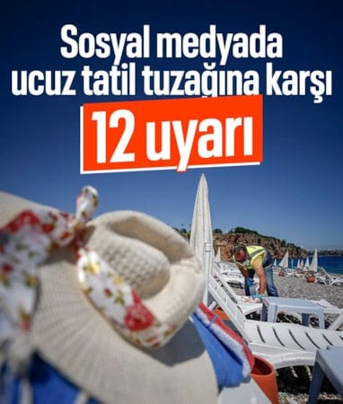 'Lüks otelde uygun fiyatlı tatil' ilanlarına dikkat