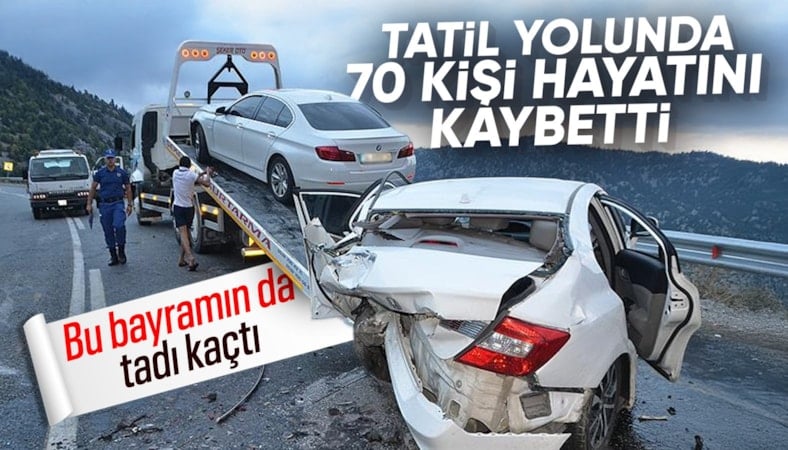 'Bayramda 70 vatandaşımızı kazalarda kaybettik"