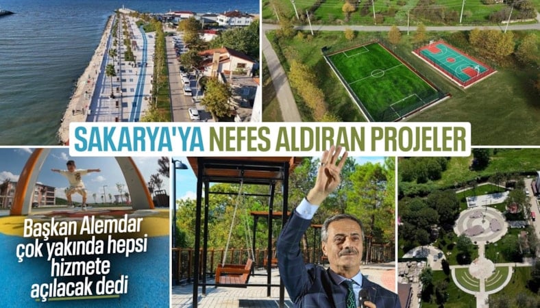 Sakarya nefes alıyor: Şehrin dört bir yanında yeni yeşil ve sosyal alanlar tamamlanıyor