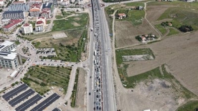 Kırıkkale’de trafik yoğunluğu Kurban Bayramı’nın ilk günüyle aynı seviyede