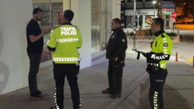 Aksaray'da alkolmetreye üflemeyen sürücüye 352 bin lira ceza kesildi