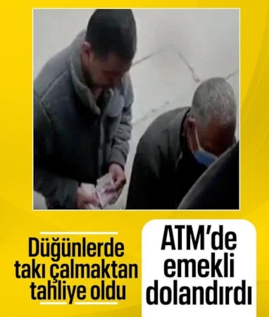 Adana'da düğün hırsızı bu sefer de ATM'den para çeken emeklileri dolandırdı