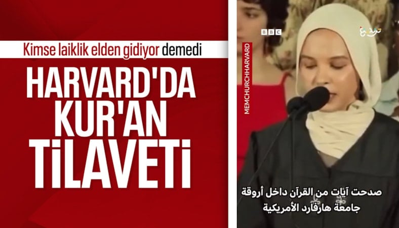 Harvard mezuniyetinde Kur'an-ı Kerim tilaveti