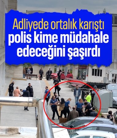Samsun Adliyesi'nde iki grup kavga çıkardı
