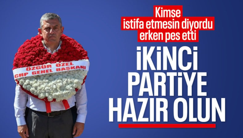 Özgür Özel: İkinci bir parti hazır etmek lazım olabilir
