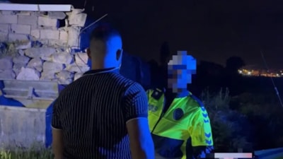 Kayseri'de yangın alanına gelen alkollü sürücüye ceza kesildi