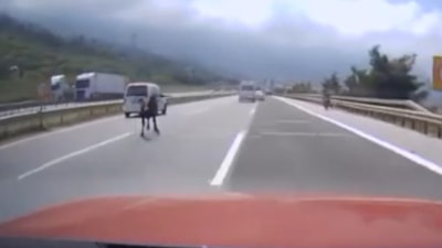 Hatay'da otobanda angus paniği