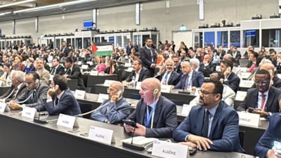 Vedat Işıkhan kürsüden İsrail'e yüklendi: İsrailli diplomat tepkiler nedeniyle konuşamadı
