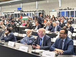 Vedat Işıkhan kürsüden İsrail'e yüklendi: İsrailli diplomat tepkiler nedeniyle konuşamadı