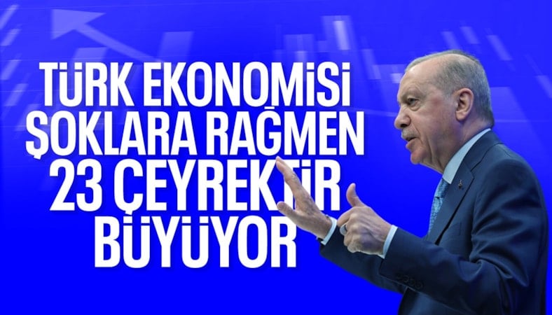 Cumhurbaşkanı Erdoğan: Türkiye ekonomisi şoklara rağmen büyümesini sürdürdü