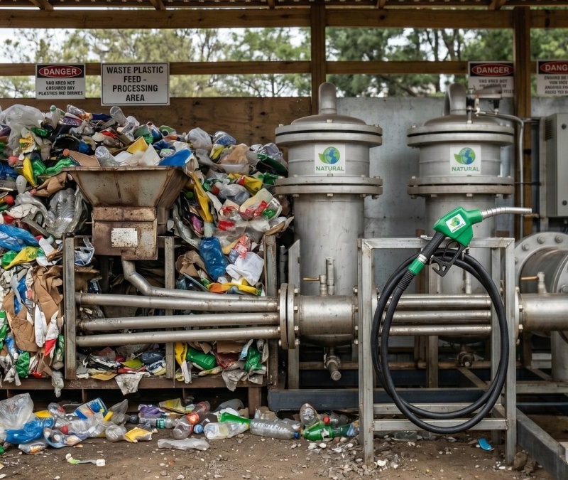 Mikrodalga ile plastik atıklardan yakıt üretti: “İnsanlar çöp diyor, ben kaynak”