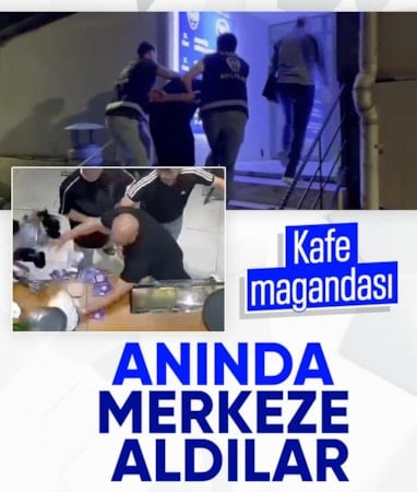 İstanbul'da kafeyi birbirine katan müşteri polisten kaçamadı