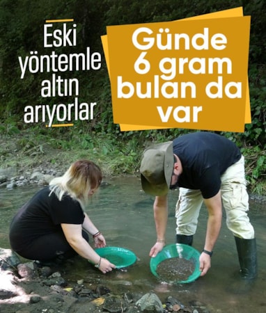 Ordu'nun derelerinde altın arıyorlar