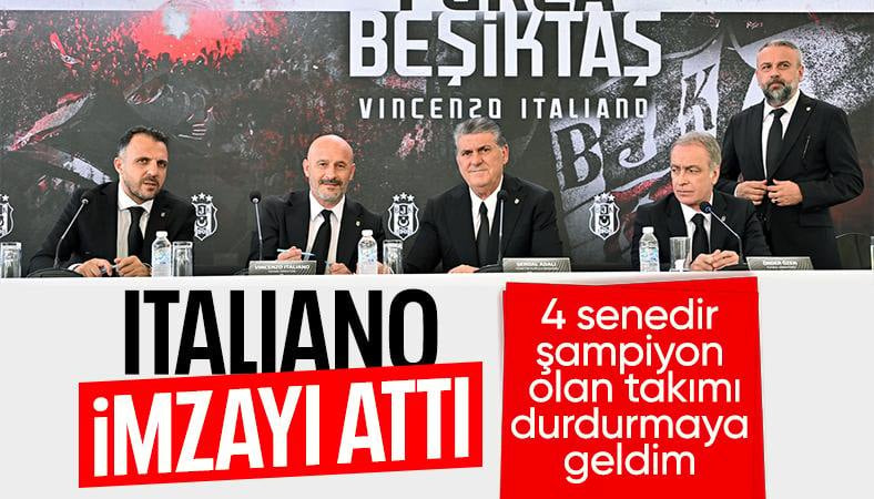 Beşiktaş'ta Vincenzo Italiano için imza töreni gerçekleştirildi