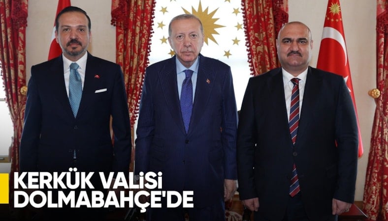 Kerkük Valisi Mehmet Seman Ağa'ı kabul etti