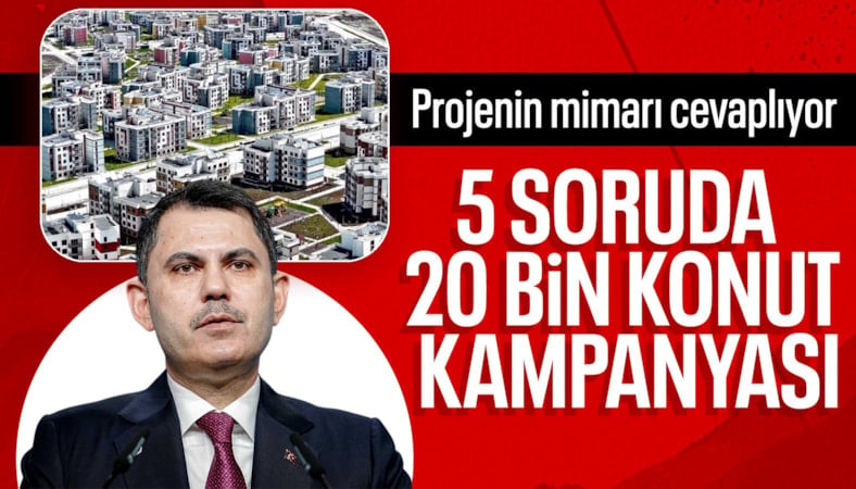Murat Kurum anlattı: TOKİ'nin 20 bin konut kampanyasının detayları